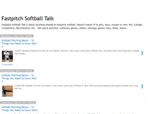 Tablet Screenshot of fastpitchsoftballtalk.blogspot.com