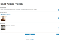 Tablet Screenshot of davidwallaceprojects.blogspot.com
