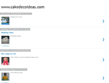 Tablet Screenshot of cakedecoideas.blogspot.com