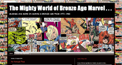 Desktop Screenshot of mightyworldofbronzeagemarvel.blogspot.com