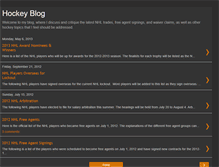 Tablet Screenshot of hockeyblog-kev.blogspot.com