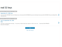 Tablet Screenshot of nod32dailykeys.blogspot.com