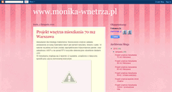 Desktop Screenshot of monika-wnetrza.blogspot.com