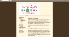 Desktop Screenshot of eurokidsboutique.blogspot.com