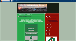 Desktop Screenshot of colectivoindependienteolivero.blogspot.com