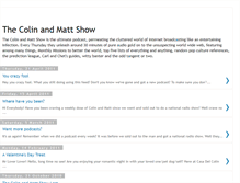 Tablet Screenshot of colinandmattshow.blogspot.com