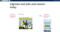 Desktop Screenshot of nigerianrealjobsandcareerstoday.blogspot.com