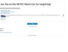 Tablet Screenshot of noflywatchlisttargetting.blogspot.com