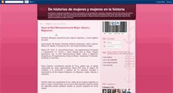 Desktop Screenshot of demujeresymujeresenlahistoria.blogspot.com