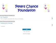 Tablet Screenshot of peterschancefoundation.blogspot.com