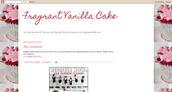 Desktop Screenshot of fragrantvanillacake.blogspot.com