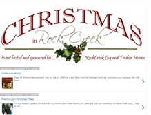 Tablet Screenshot of christmasinrockcreek.blogspot.com