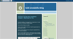 Desktop Screenshot of bob-snowzell.blogspot.com