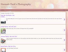 Tablet Screenshot of hannahclarksphotography.blogspot.com