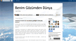 Desktop Screenshot of benimgozumdendunya.blogspot.com