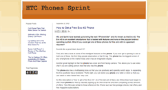 Desktop Screenshot of htcphonessprint.blogspot.com
