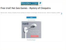 Tablet Screenshot of natgeogames-mysteryofcleopatra.blogspot.com