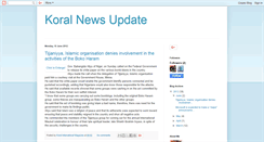 Desktop Screenshot of koralnewsupdate.blogspot.com