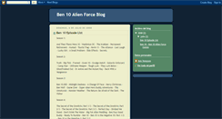 Desktop Screenshot of ben10alienforceblog.blogspot.com