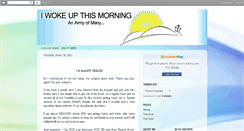 Desktop Screenshot of iwokeupthismorning2012.blogspot.com