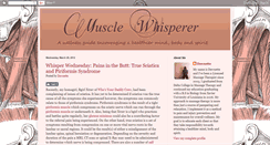 Desktop Screenshot of musclewhisperer.blogspot.com