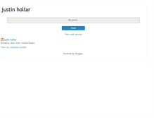 Tablet Screenshot of justinhollar.blogspot.com