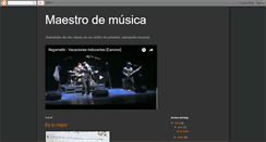 Desktop Screenshot of maestrodemusica.blogspot.com