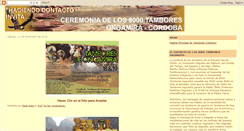 Desktop Screenshot of haciendocontacto-8000tambores.blogspot.com