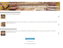 Tablet Screenshot of haciendocontacto-8000tambores.blogspot.com