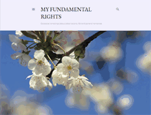 Tablet Screenshot of myfundamentalrights.blogspot.com