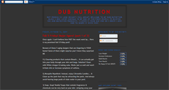 Desktop Screenshot of dubnutrition.blogspot.com