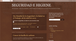 Desktop Screenshot of infoseguridadehigiene.blogspot.com