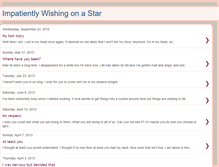 Tablet Screenshot of impatientlywishingonastar.blogspot.com