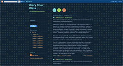 Desktop Screenshot of crazychoirclass.blogspot.com