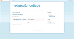 Desktop Screenshot of hedgewitchcottage.blogspot.com