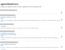 Tablet Screenshot of againstdeathrows.blogspot.com