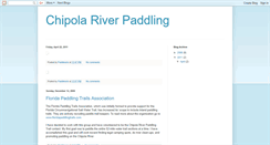 Desktop Screenshot of chipolariverpaddling.blogspot.com