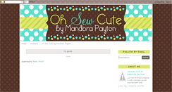 Desktop Screenshot of ohsewcutebymandorapayton.blogspot.com