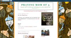 Desktop Screenshot of prayingmomof3.blogspot.com