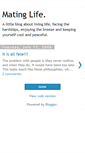 Mobile Screenshot of matinglife.blogspot.com
