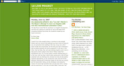 Desktop Screenshot of laliveproject.blogspot.com