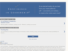 Tablet Screenshot of confidenceinleadership.blogspot.com