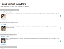 Tablet Screenshot of icantcontroleverything.blogspot.com