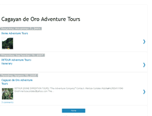 Tablet Screenshot of cagayandeoroadventuretours.blogspot.com