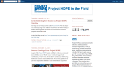 Desktop Screenshot of projecthopeinthefield.blogspot.com