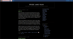 Desktop Screenshot of prideandpain.blogspot.com