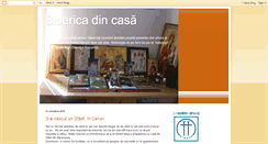 Desktop Screenshot of bisericadincasa.blogspot.com