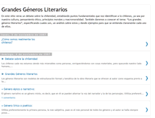 Tablet Screenshot of grandesgenerosliterarios.blogspot.com