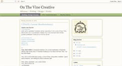 Desktop Screenshot of onthevinecreative.blogspot.com