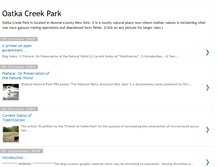 Tablet Screenshot of oatkacreekpark.blogspot.com